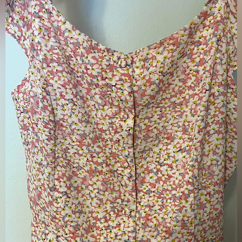 Mini pink floral dress